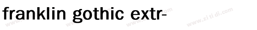 franklin gothic extr字体转换
